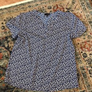 The Limited blue blouse